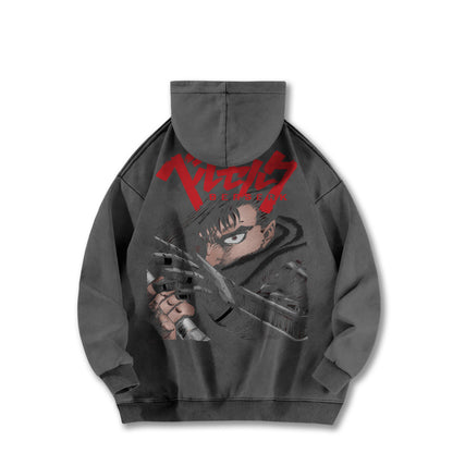 Dark Sword Saga Black Swordsman V3 Vintage Hoodie