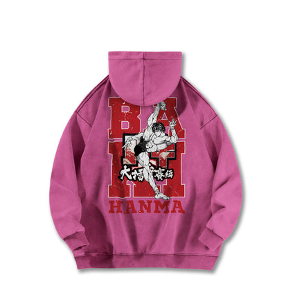 Ultimate Grappler Hanma V9 Vintage Hoodie
