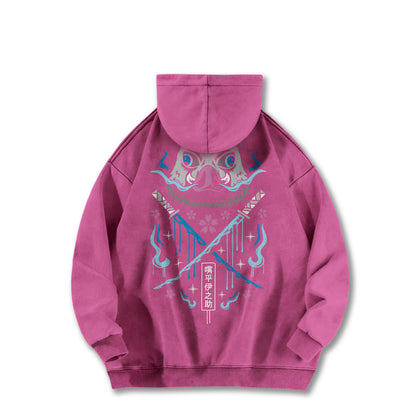 Blade of Demon Hunters Boar Head Fighter V2 Vintage Hoodie
