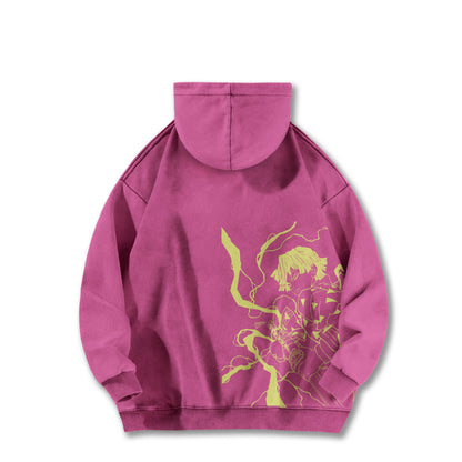 Blade of Demon Hunters Thunder Breather V2 Vintage Hoodie