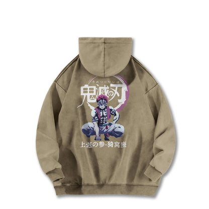 Blade of the Demon Hunters Akaza Vintage Hoodie