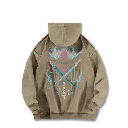 Blade of Demon Hunters Boar Head Fighter V2 Vintage Hoodie