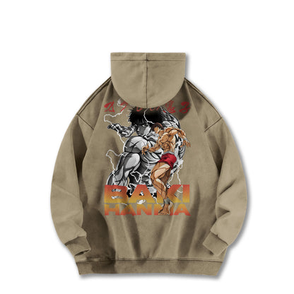 Ultimate Grappler Hanma V5 Vintage Hoodie