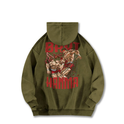 Ultimate Grappler Hanma Vintage Hoodie