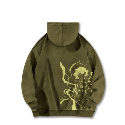 Blade of Demon Hunters Thunder Breather V2 Vintage Hoodie