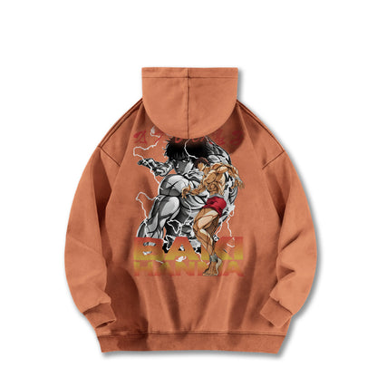 Ultimate Grappler Hanma V5 Vintage Hoodie