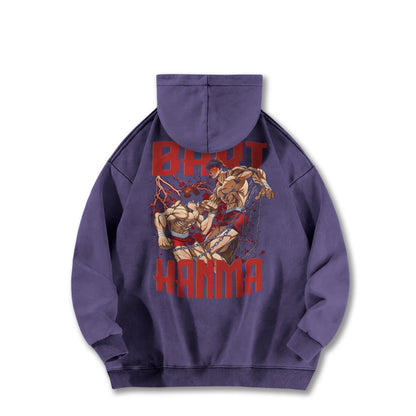 Ultimate Grappler Hanma Vintage Hoodie
