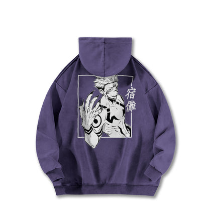 Tokyo Sorcery Malevolent Unlucky King V3 Vintage Hoodie