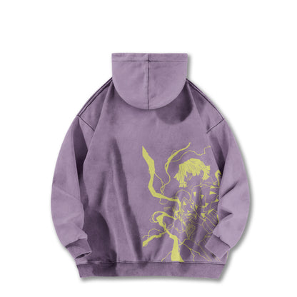 Blade of Demon Hunters Thunder Breather V2 Vintage Hoodie