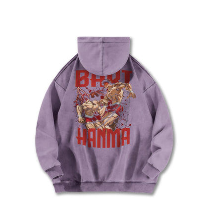 Ultimate Grappler Hanma Vintage Hoodie