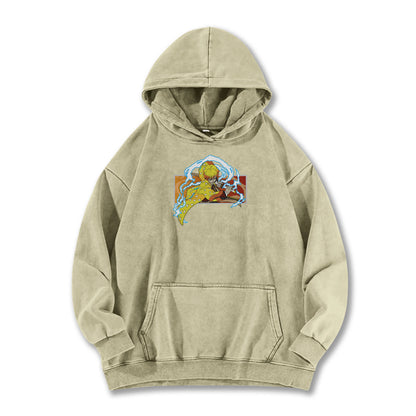 Blade of the Demon Hunters Zenitsu Vintage Hoodie
