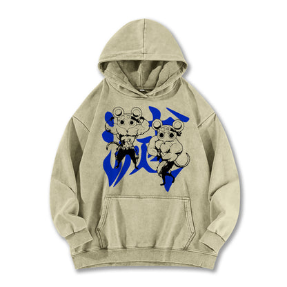 Blade of Demon Hunters Muscle Mice Vintage Hoodie