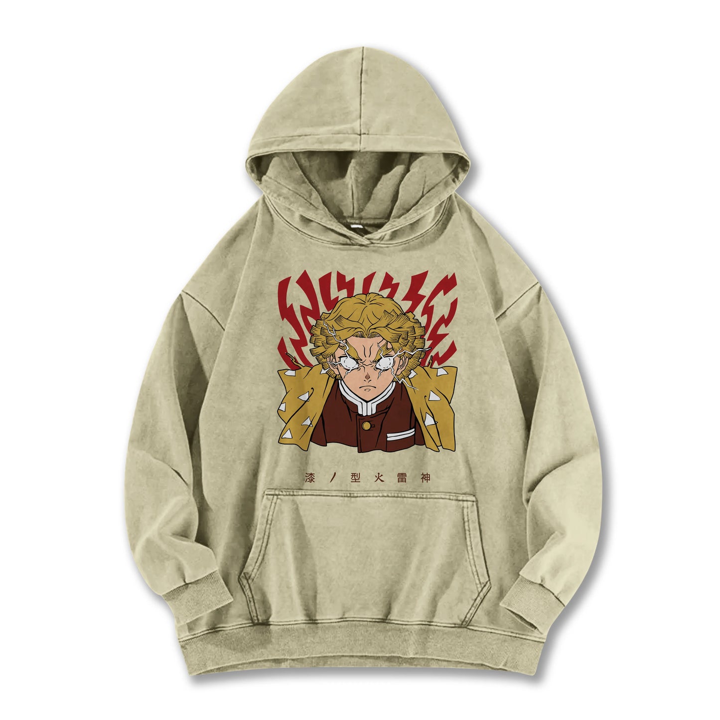 Blade of the Demon Hunters Zenitsu's Rage V2 Vintage Hoodie