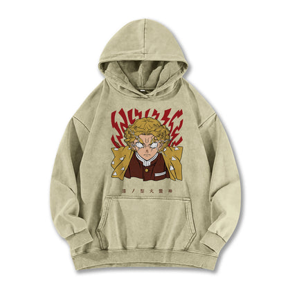 Blade of the Demon Hunters Zenitsu's Rage V2 Vintage Hoodie