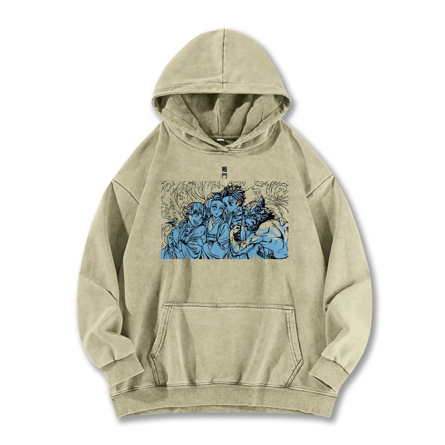 Blade of the Demon Hunters Tanjiro's Squad Vintage Hoodie