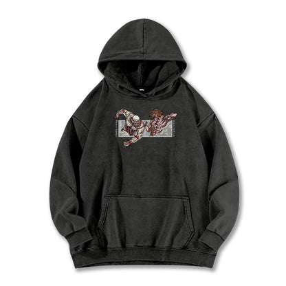 Titan Siege Wall - Titans Fighting Vintage Hoodie