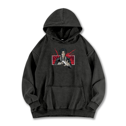 Blade of the Demon Hunters Muzan Kibutsuji Vintage Hoodie