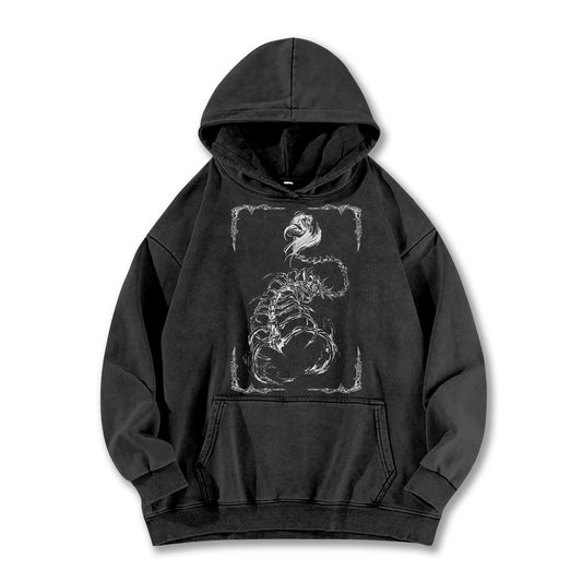 Titan Siege Skeleton Vintage Hoodie