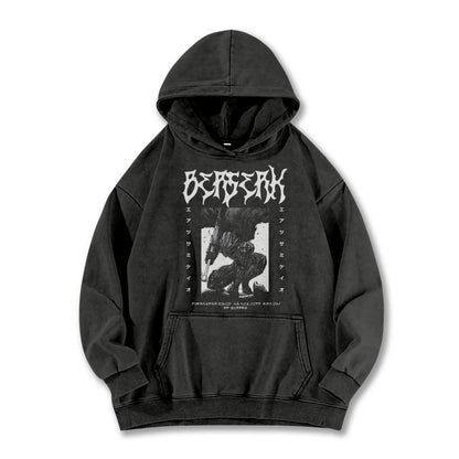 Dark Sword Saga Black Swordsman V2 Vintage Hoodie