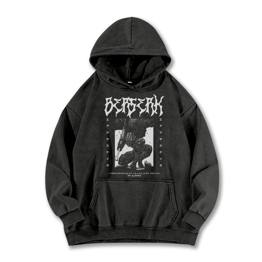 Dark Sword Saga Black Swordsman V2 Vintage Hoodie