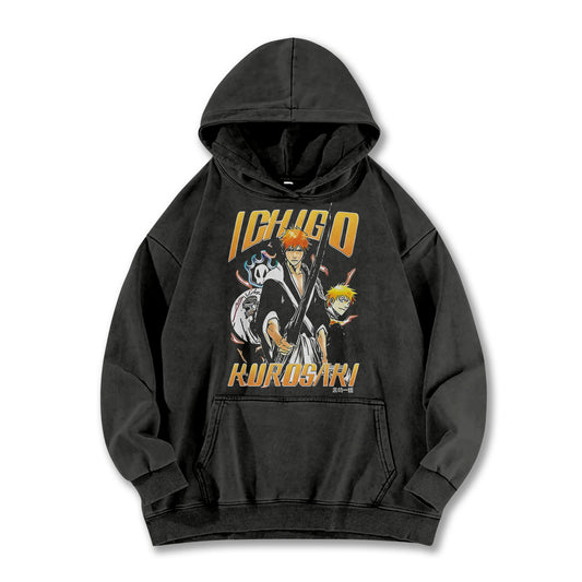 Bleach Ichigo Kurosaki Vintage Hoodie