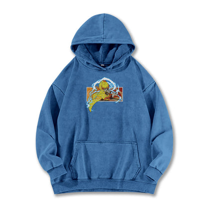 Blade of the Demon Hunters Zenitsu Vintage Hoodie