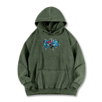 Blade of the Demon Hunters Giyu Tomiyoka Water Dragon Vintage Hoodie