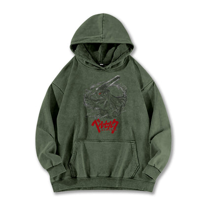 Dark Sword Saga Black Swordsman Vintage Hoodie