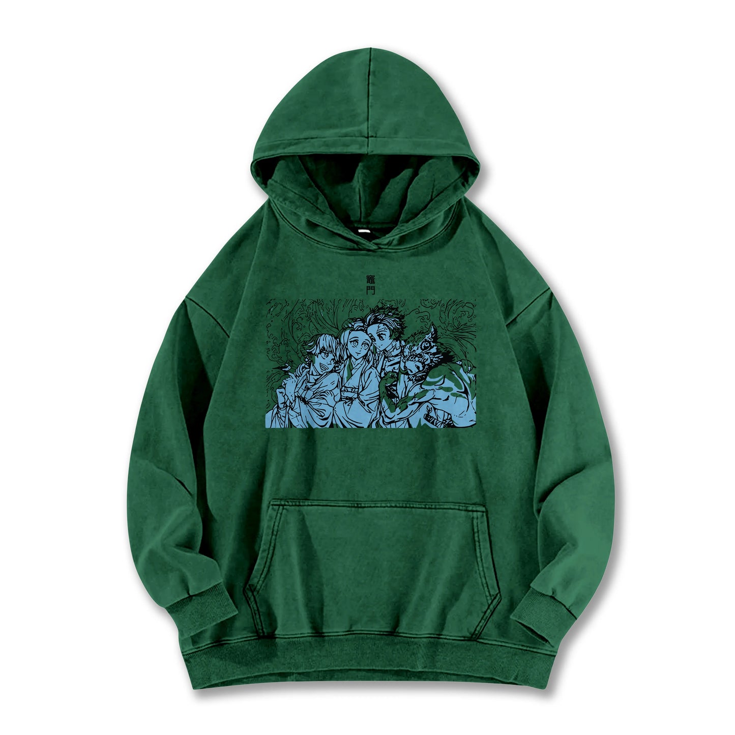 Blade of the Demon Hunters Tanjiro's Squad Vintage Hoodie