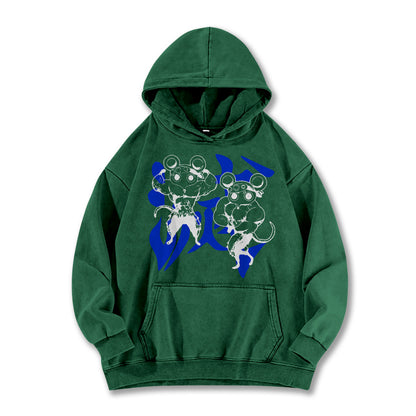Blade of Demon Hunters Muscle Mice Vintage Hoodie