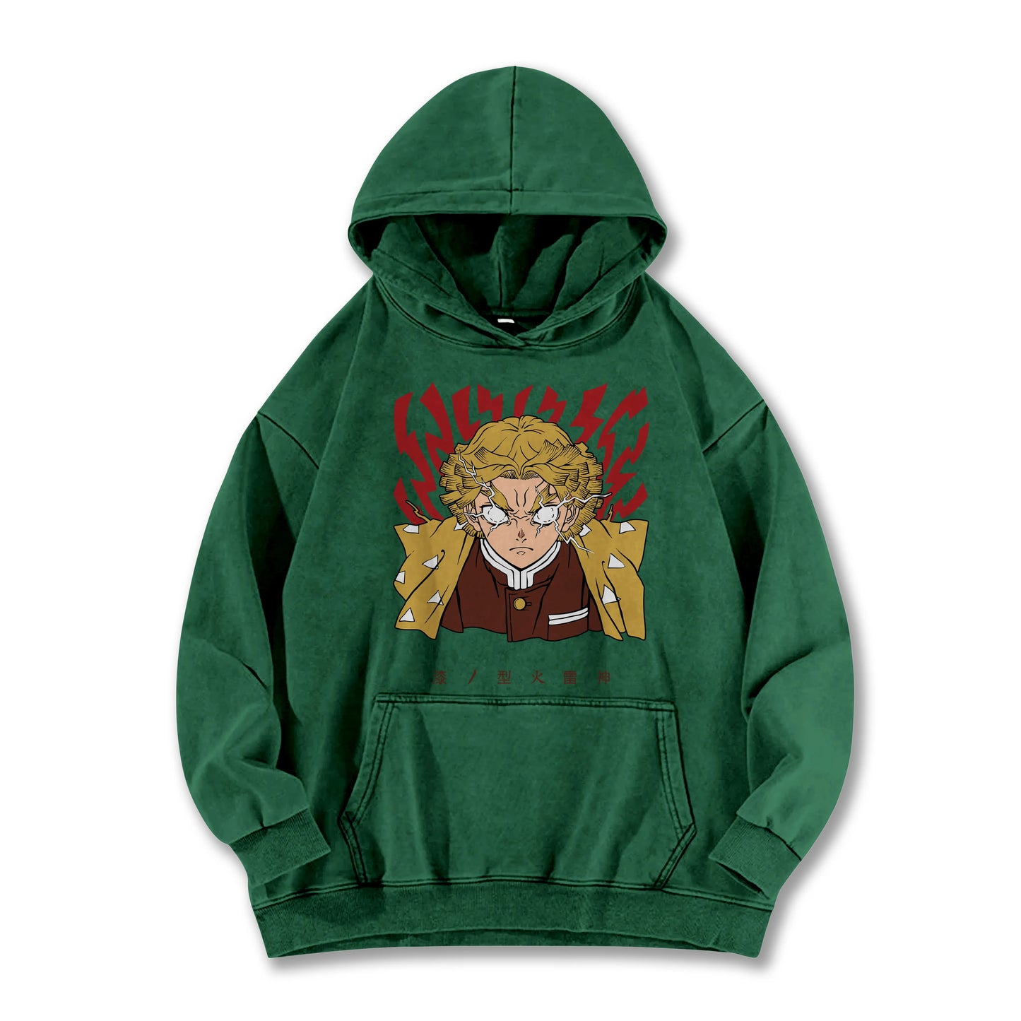 Blade of the Demon Hunters Zenitsu's Rage V2 Vintage Hoodie