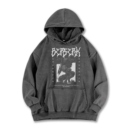 Dark Sword Saga Black Swordsman V2 Vintage Hoodie