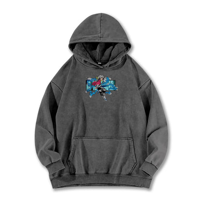 Blade of the Demon Hunters Giyu Tomiyoka Water Dragon Vintage Hoodie