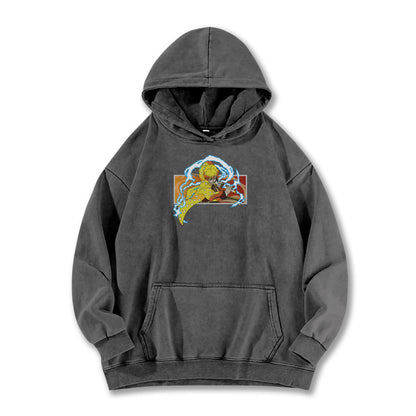 Blade of the Demon Hunters Zenitsu Vintage Hoodie