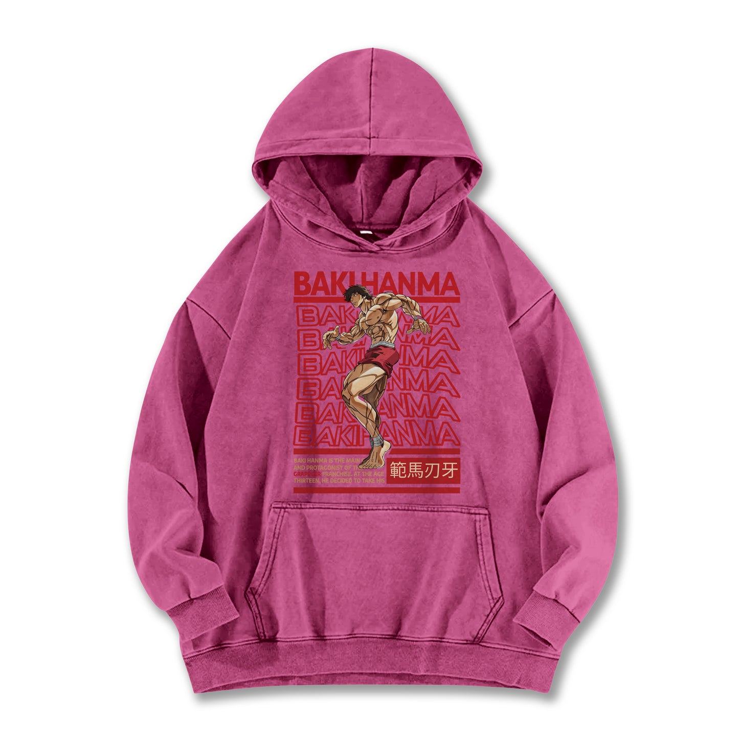 Ultimate Grappler Hanma V8 Vintage Hoodie