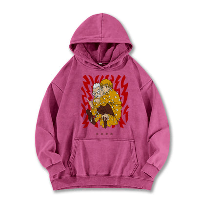 Blade of the Demon Hunters Zenitsu's Master Vintage Hoodie