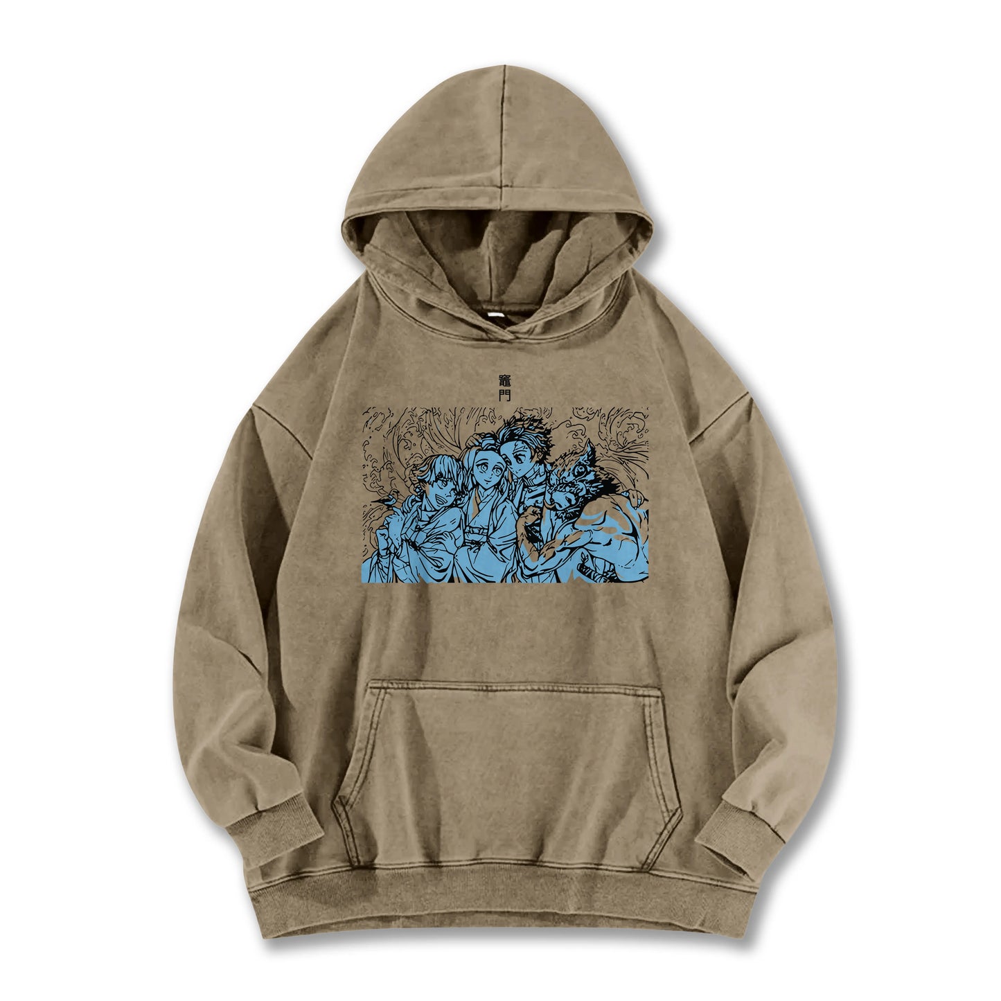 Blade of the Demon Hunters Tanjiro's Squad Vintage Hoodie