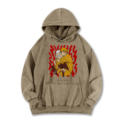 Blade of the Demon Hunters Zenitsu's Master Vintage Hoodie