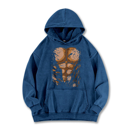 Ultimate Grappler's 6-Pack Abs Vintage Hoodie