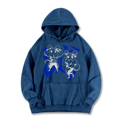 Blade of Demon Hunters Muscle Mice Vintage Hoodie