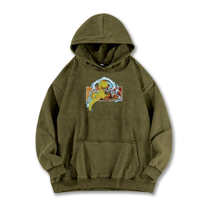 Blade of the Demon Hunters Zenitsu Vintage Hoodie