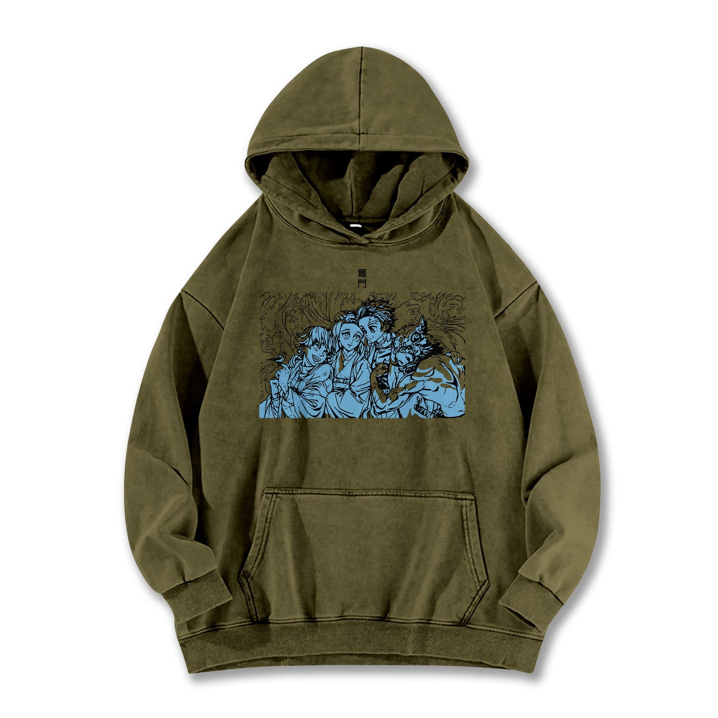 Blade of the Demon Hunters Tanjiro's Squad Vintage Hoodie