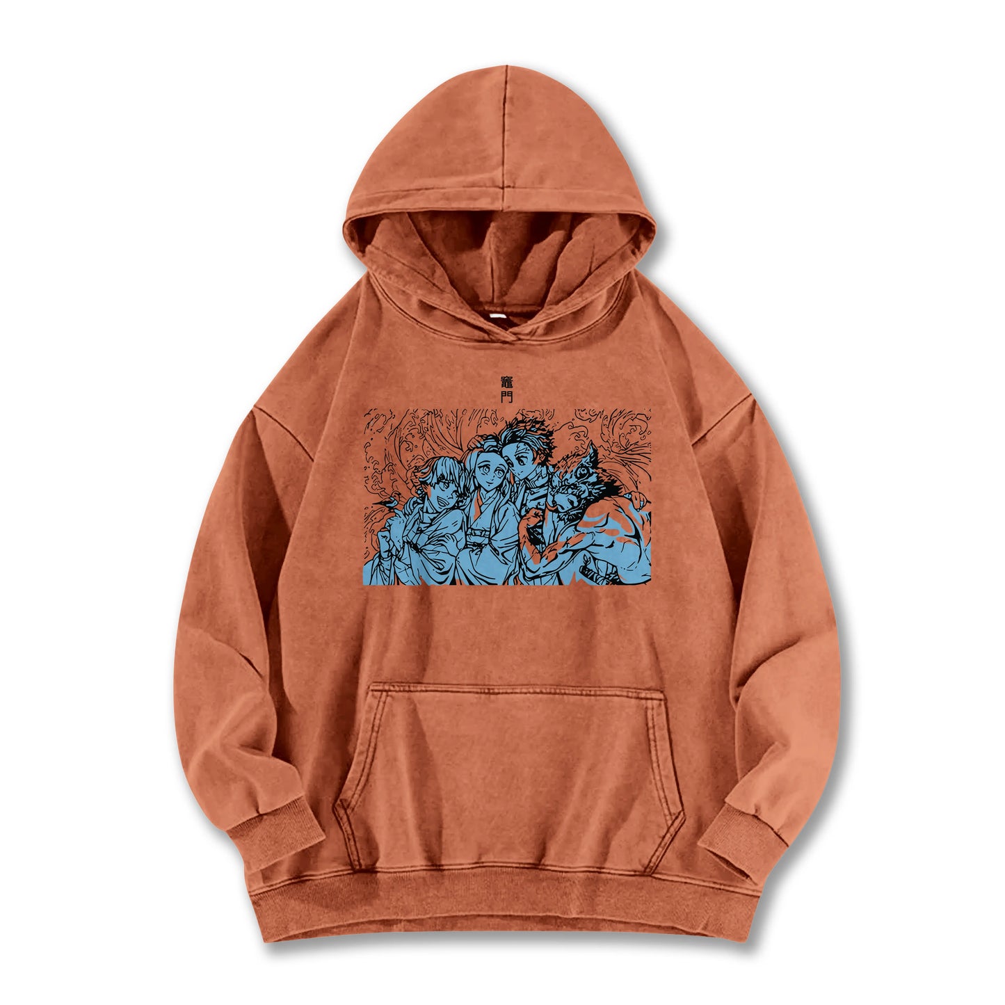 Blade of the Demon Hunters Tanjiro's Squad Vintage Hoodie