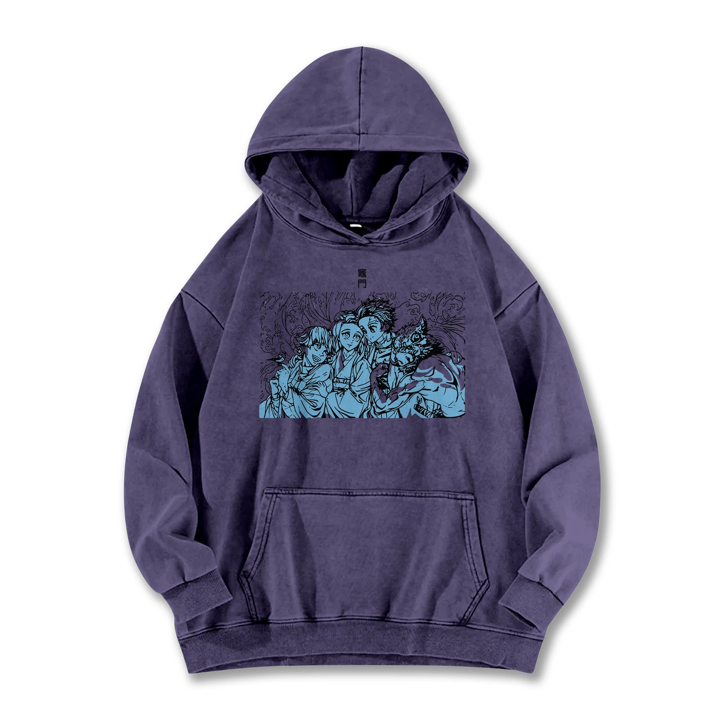 Blade of the Demon Hunters Tanjiro's Squad Vintage Hoodie