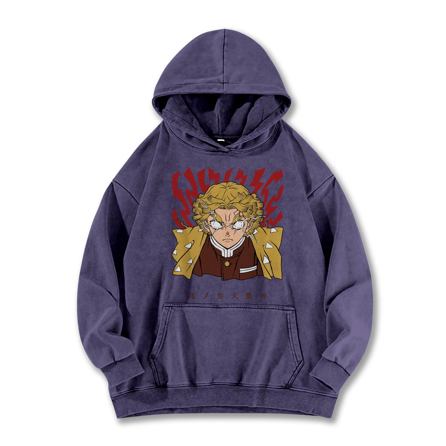 Blade of the Demon Hunters Zenitsu's Rage V2 Vintage Hoodie