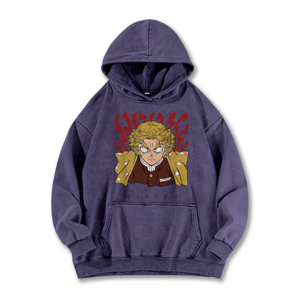 Blade of the Demon Hunters Zenitsu's Rage V2 Vintage Hoodie