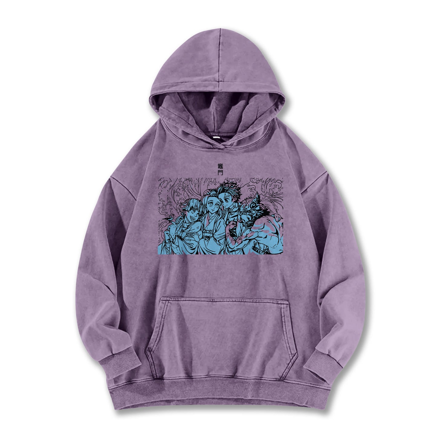 Blade of the Demon Hunters Tanjiro's Squad Vintage Hoodie