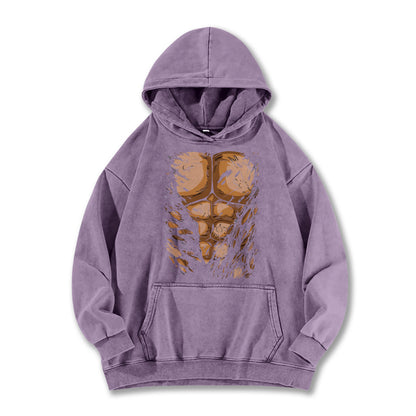 Ultimate Grappler's 6-Pack Abs Vintage Hoodie