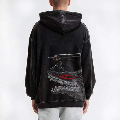 Dark Sword Saga Swordsman V3 Vintage Hoodie