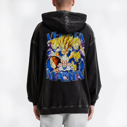 Saiyan Legacy Z Majin Vegeta Vintage Hoodie